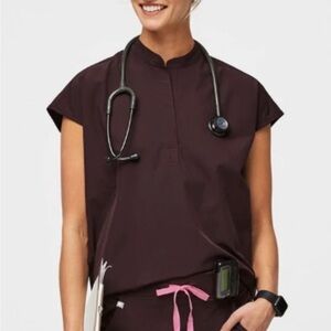 Figs Women's scrub set Dark Fig color